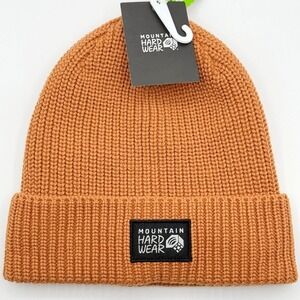 Mountain Hardwear Beanie Fleece‎ Lined Brown Cabin to Curb Winter Hat Adult NWT